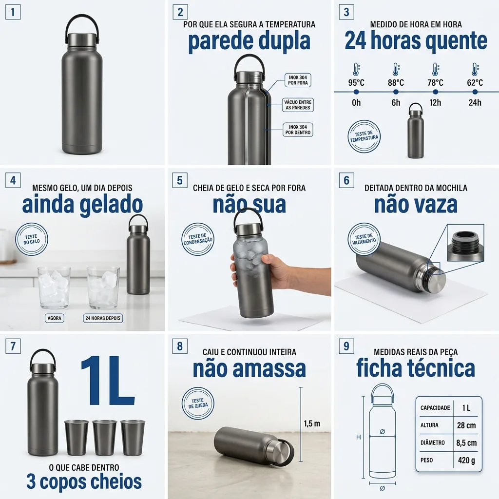 Mosaico feito pelo agente: Garrafa térmica